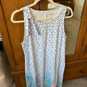 Lilly Pulitzer Blue and White Patterned Dress